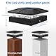 Peasur Pfostenleuchte Solar, 3 Modi 10x10CM Pfostenkappe Solar, Pfostenlichter für Zaunpfosten Vinyl-Holzpfosten, Wasserdicht Solarlampe Außen Gartendeko für Hölzerne Pfosten, Zaun, Terrasse, 2 Stück