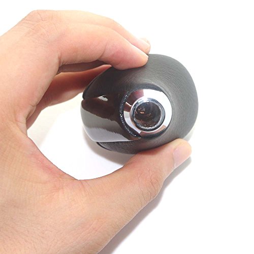 Pursuestar Black Bird's Eye Wood Leather Gear Shift Knob Compatible For Lexus Rx350 Rx450H Is300 Is350 Is250 Gs350 Gs300 Gs430 Es350 Es300 Es330 Ls460 Ls430 Ls600H #TOP7