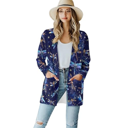 Image of Womens Open Fron Cardigan Sweaters Long Sleeve Tops Daily Coats