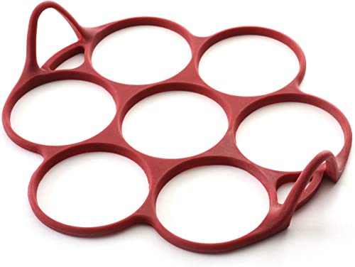 Norpro Cercle à crêpes en silicone argent 7 trous, 24 cm x 23 cm x 4,5 cm NP957R Cover