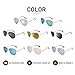 MT MIT Classic Aviator Polarized Mirrored Lens Metal Frame UV400 Sunglasses for Men Women(Silver)