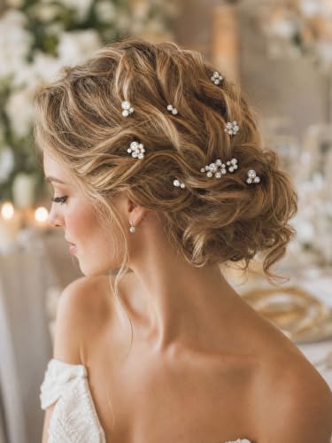 Pearl Bridal Hair Pins Wedding Hair Accessories for Brides Bridesmaid