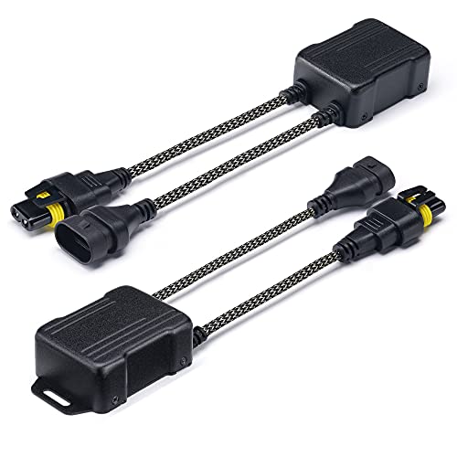 Xprite 9005 LED Canbus Decoder Anti Flicker Harness Error Free Resistor Capacitor for LED Headlight Bulbs Accessory, Pack of 2 by Xprite - Used condition - US$20.41