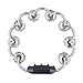 Tambourine Double Row Floral Design Percussion Jingles Hand Instrument for Party Performance (Silver)
