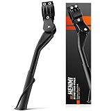 HENMI Bike Kickstand for Adult Bikes, Adjustable Bicycle Kickstand for Most 26'-29', Non-Slip Sole, Aluminum Alloy Material, Kickstand for Mountain Bike