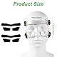 Maske für gebrochene Nase, 15 x 9,5 cm Verstellbarer Nasenschutz mit Polsterung Gesichtsschutz Gelb Schwarz Sport-Gesichtsmaske für Basketball Fußball Baseball (Halbe Abdeckung)