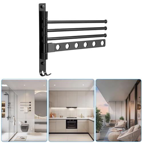 Porte-serviettes gain de temps et d'espace pour douche et cuisine