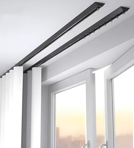 Tringle à rideaux de plafond blanche 2,5 m pour séparation
