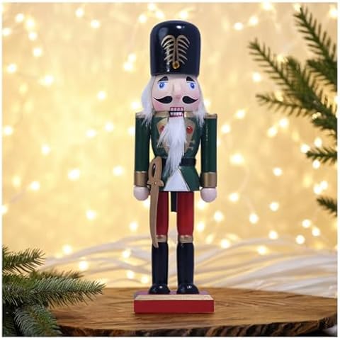 AMOYYT Wooden Nutcracker Decoration Cover