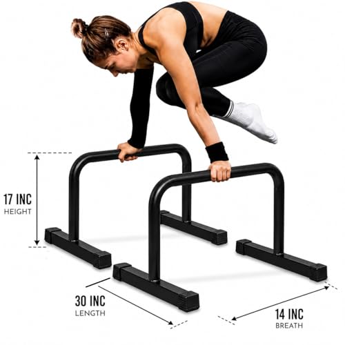 Image of CALISTHENICS PARALLETTES - BODYMECHANICS (15 INC - PRO MAX), Specially made for GYMS and Calisthenics parks