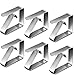 PAMIYO Lot de 6 Pinces à Nappe de Table, Acier Inoxydable Nappe Clip de Nappe Table Holder Anti-Glissant Pince pour la Maison de Mariage Partie Pique-Nique Restaurant