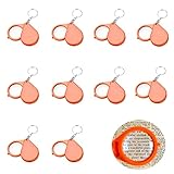 Mini Lupe, 10-fache Vergrößerung, Klappbare Handlupe, Vergrößerungsglas für Bücher, Zeitungen, Landkarten, Münzen und mehr (10 Stück)