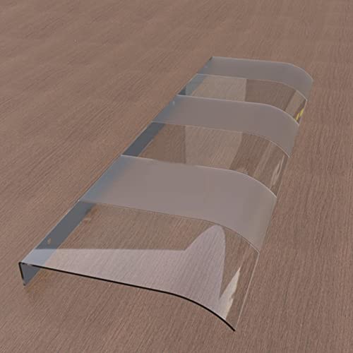 JIwqDY Auvent Marquise 40x120cm Marquise de Porte D'entrée Feuilles de Polycarbonate Protection Contre La Pluie UV Protection Contre Les Éclaboussures Auvent Fenêtre Cover
