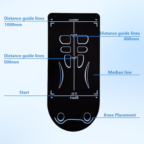 Ninnyi Exercise Equipment Mat for Ab Roller Wheel, Non Slip Fitness Wheel Special Mat for Skipping, Abdominal Yoga Floor Workouts - Image 4