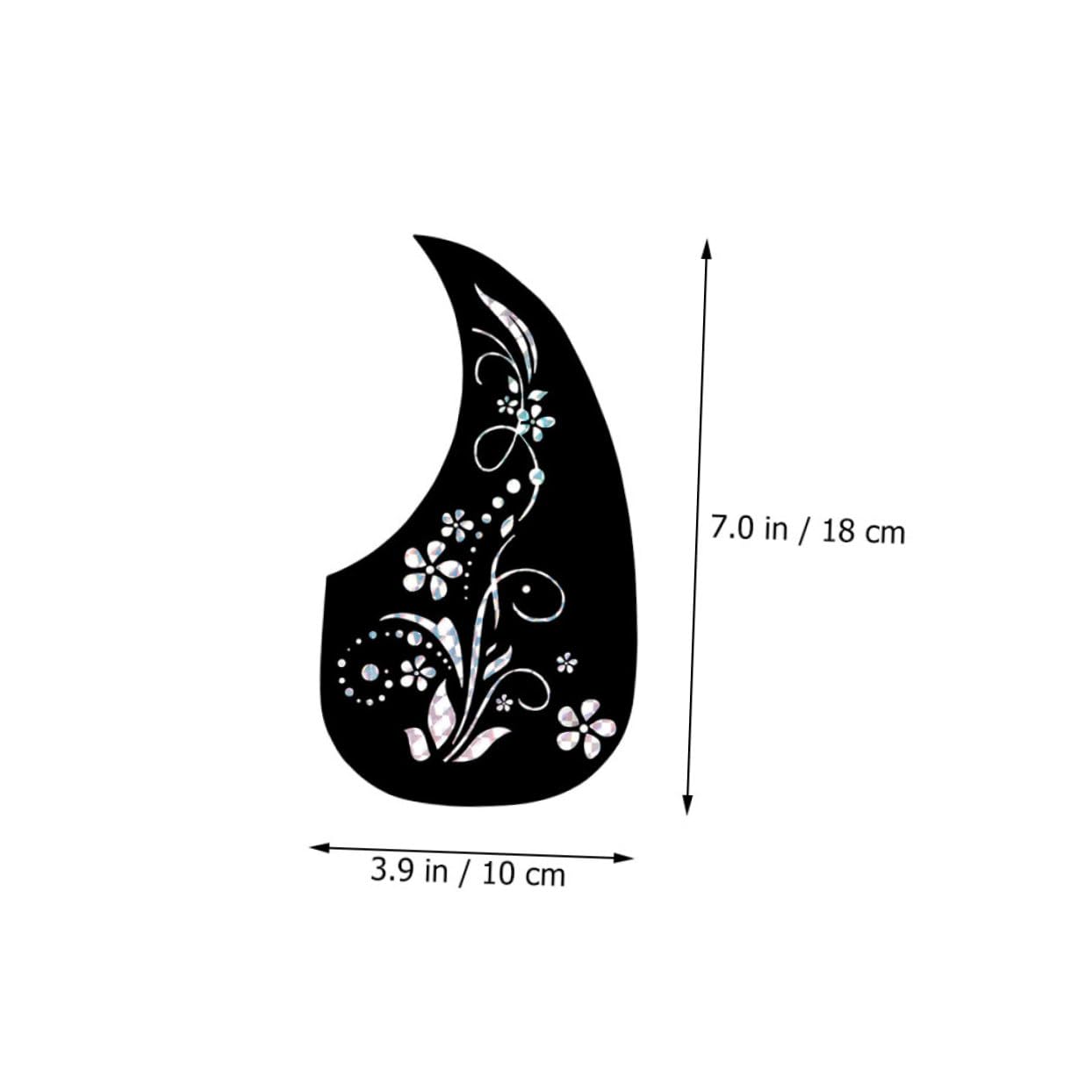 Holibanna 10pcs Folk Guitar Pickguard Scratch Resistant Protector Plate for Acoustic Classical Guitars Beautiful Ergonomic Design for Preventing Scratches Wear