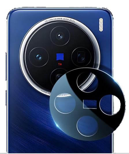 Image of Amazon Brand - Solimo Tempered Glass Camera Lens Protector for Vivo X200 Pro 5G (9H Hardness.Scratch Resistance) with Free Installation Kit Clear