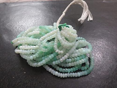 Chrysoprase naturelle perles rondelles facettées 4mm LKBEADS pour création joaillerie haut de gamme