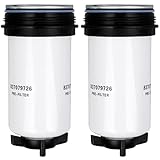 2PCS 837079726 Fuel Filter Kit Compatible With Agco Massey Ferguson 4707 4608 Models Replaces