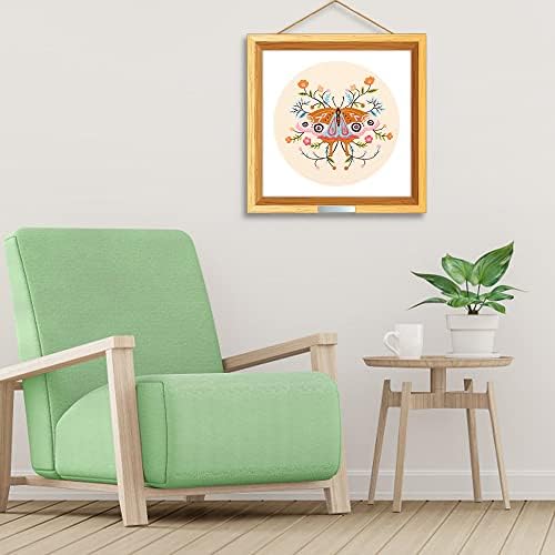 MWOOT DIY Butterfly Embroidery Starter Kit, Full Range of Cross Stitch Embroidery Stamped Kit for Adults Beginner