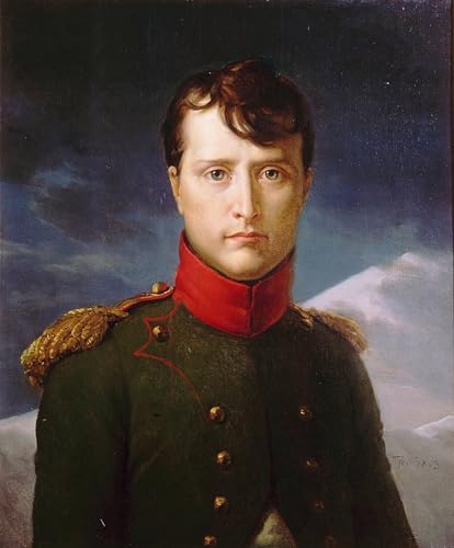 Imprimé Sur Toile Portrait de Napoléon Bonaparte Affiche Décoration Bureau 60x90cm