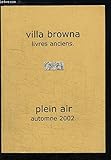  Catalogue Plein Air de Livres Anciens, Automne 2002