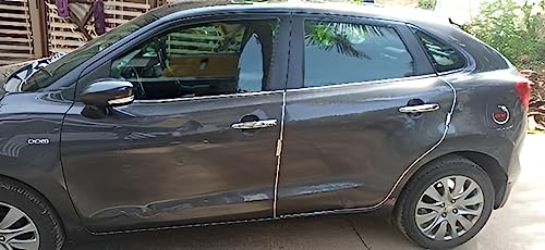Image of Grodd U Shape Car Beeding for Door Edge Guard, Bonet Chrome Beeding, AC vent Beeding, Auto Stick Chrome beeding compatable for Marazzo (Length 5 Meter, 1 Pcs)