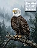 2027-2028 Two Year Planner: Eagle Bird themed Cover 2 Page Spreads With Monthly Calendar Grids 24 Month Organizer Schedule Address Contact