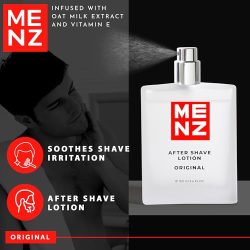 Image of Menz After Shave Lotion For Men | Spray - Original 100ml, Oat Milk extract for a calming effect, Soothe Moisturize, Effective Hydration, Cooling Effect, Replenishes Moisture (Pack Of 1)