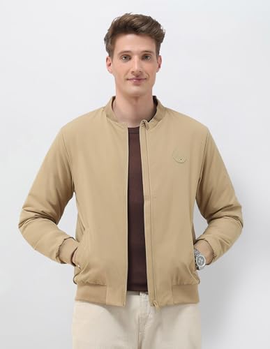 Image of U.S.Polo Association Men's Solid Regular Fit Bomber Jacket