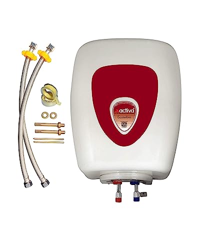 ACTIVA 15 LTR Storage 3 KVA 5 Star Full ABS Body Shock Proof Geyser with HD ISI Element Executive (Ivory) with Free Installation Kit and adjustable outer thermostat Come with 2 Years Warranty ACTIVA 15 LTR Storage 3 KVA 5 Star Full ABS Body Shock Proof Geyser with HD ISI Element Executive (Ivory) with Free Installation Kit and adjustable outer thermostat Come with 2 Years Warranty