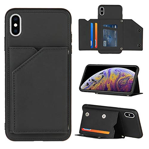 MOONCASE Capa Carteira para iPhone XS Max, Fecho Magnético Durável À Prova de Choque com Porta Cartõ