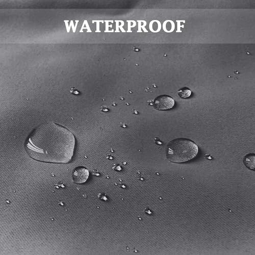 LiveGo Outdoor Patio Curtains, Blackout Waterproof Curtains Thermal Insulated Outdoor Garden Curtains for Porch/Pergola/Yard/Sliding Door/Arbor (Dark Grey, 52 * 108inch) - Image 4