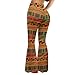 Amzbeauty African Tribal Print Bell Bottom Yoga Pants for Women Teen Girls Women's Flare Pants Plus Size Bootcut Yoga Pants