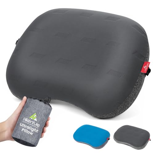 Hikenture Camping Pillow Ultralight, Inflatable Pillows with Removable Cover, Compact Portable...