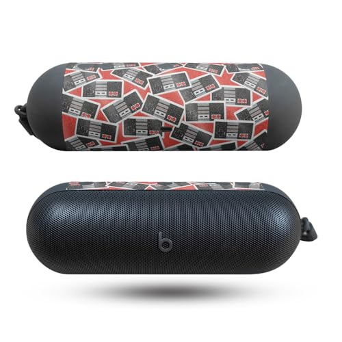 Image of Glossy Glitter Speaker Skin Compatible with Beats Pill (2024) - Retro Controllers 3 - Premium 3M Vinyl Protective Wrap Decal Cover - Easy to Apply | Crafted in The USA by MightySkins