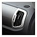 Produktbild Air Vent Outlet Abdeckung Trim 4ST / Set for KIA SPORTAGE SL 2011-2015 ZUBEHÖR Interior AIR Vent Cover Trim Sticker Stainless (Silver Matte) Plastik