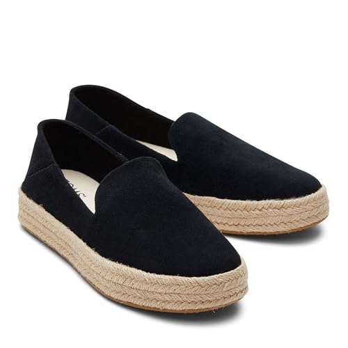 Image of TOMS Women's Carolina Slip-on Espadrille, Leather Upper