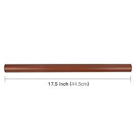 RUSPEPA Chocolate Brown Wrapping Paper Solid Color - Mini Roll - for Christmas, Wedding, Birthday, Shower, Congrats, and Holiday - 17 Inches X 32.8 Feet