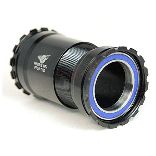 Wheels Manufacturing Pressfit 30 Bottom Bracket Threaded Together Alloy Black Bike Pack Accessories