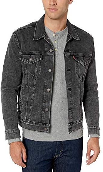 grey trucker jacket