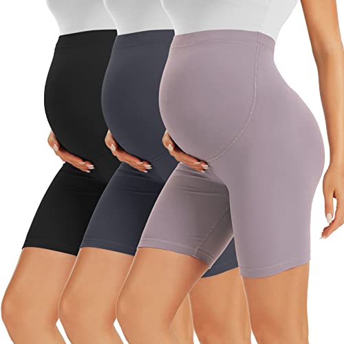 Maternity shorts: 5" biker active lounge pants