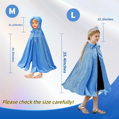 Capa de princesa para niñas, disfraz para Halloween y cosplay miniatura 2