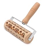 💐 Das perfekte Weihnachten Geschenk: Das Weihnachten teigroller aus Holz eignet sich perfekt für Geburtstage, Hauseinweihungen, Weihnachten, Muttertag oder besondere Anlässe. Wenn Sie geprägte hölzerne Holz Teigroller's verwenden, können Sie die Schönheit der Kekse mit Ihrer Familie, Ihren Kindern und Ihrer Mutter teilen!