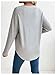 MakeMeChic Women's Maternity Tee Shirt Long Sleeve Round Neck Drop Shoulder Curved Hem Pregnancy Tops Grey Small
