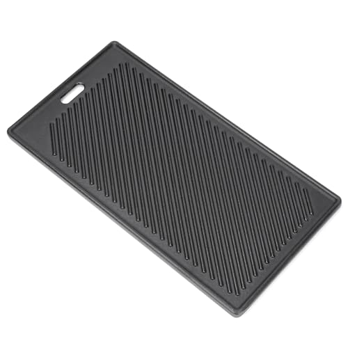 Denmay 45 x 24 cm Placa reversible de hierro fundido para todas las barbacoas de gas RÖSLE VIDERO G2, G3, G4 y G6 (a partir del año modelo 2021), accesorio universal para plancha de parrilla, repuesto