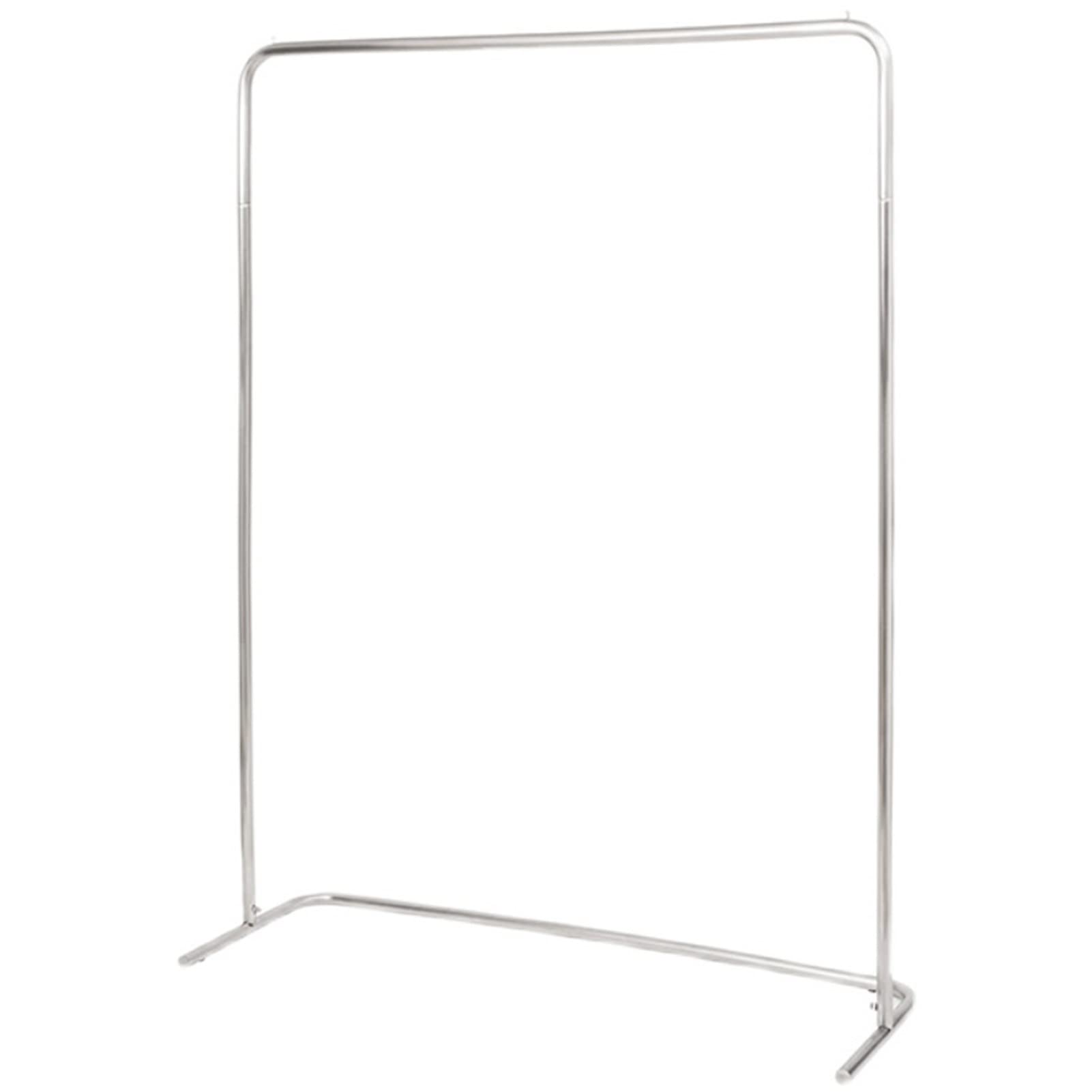 SaryEdge Coat Racks Stainless Steel Clothing Rack Heavy Duty Metal Garment Rack Bedroom Living Room Large Capacity Clothes Rack Retail Display Rack/Silver/150X40X15,Silver-100X40X150Cm