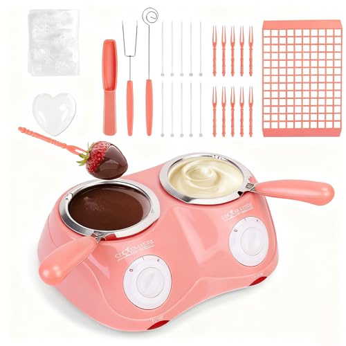 Máquina para derretir chocolate rosa de doble olla eléctrica miniatura 1