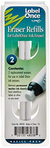 Jokari Label Once Eraser Refills, 2-Count