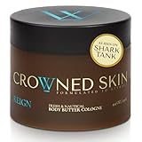 Crowned Skin Reign Body Butter Cologne for Men | Fresh & Nautical | As Seen On Shark Tank | Scented with Pink Pepper & Bergamot | Infused with Natural Shea & Mango Butters | All-Day Fragrance | 4.4oz