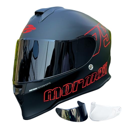 Capacete de Moto Mormaii Solid Preto Fosco 1979 Fechado Original Viseira Transparente + Fumê (54)